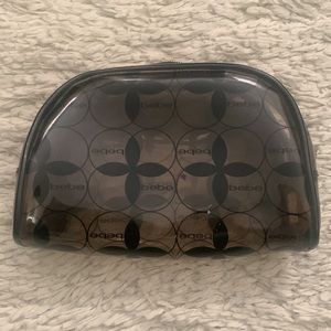 Y2K bebe black clear cosmetics bag